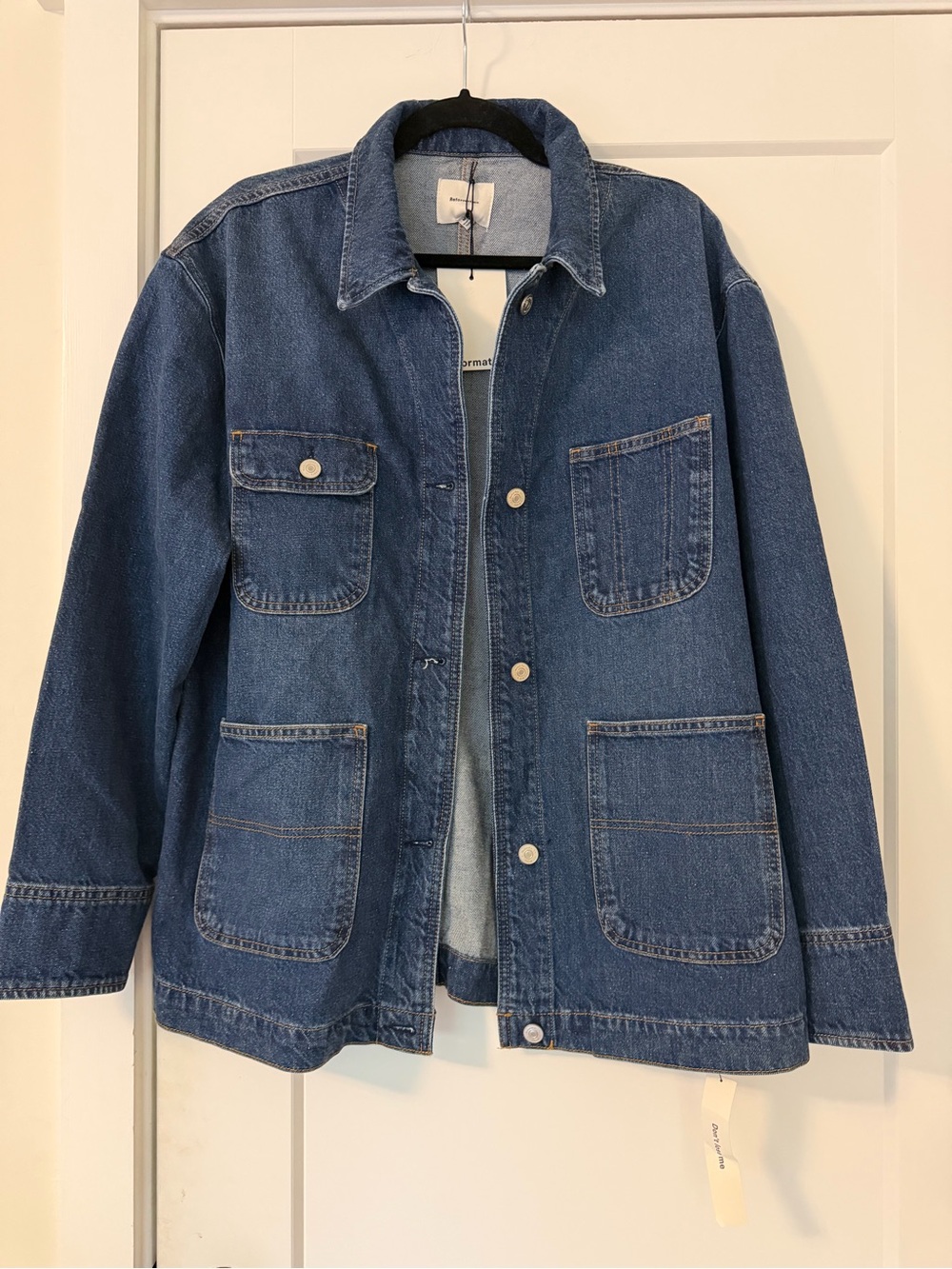 Women’s Denim chore jacket by reformation  - Blue